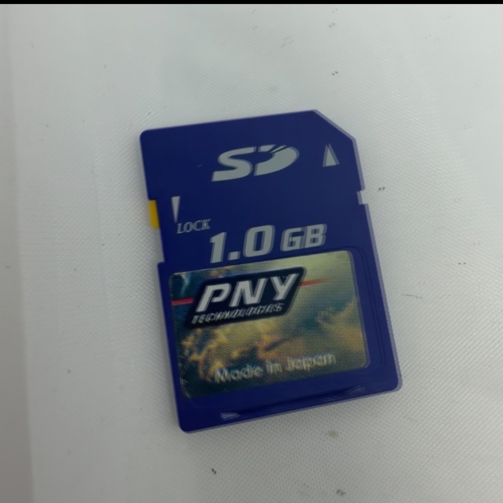 PNY Technologies 1.0GB SD Memory Card Blue Made in Japan Secure Digital Storage
